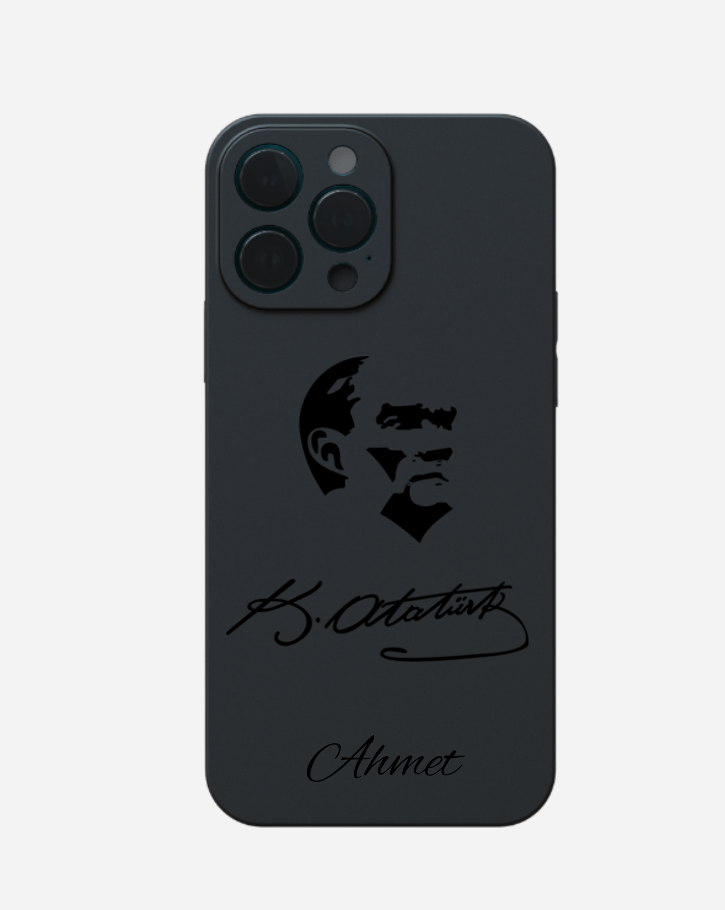 Handyhülle Atatürk Flagge mit Name - Gravur - styleyourmobilephone