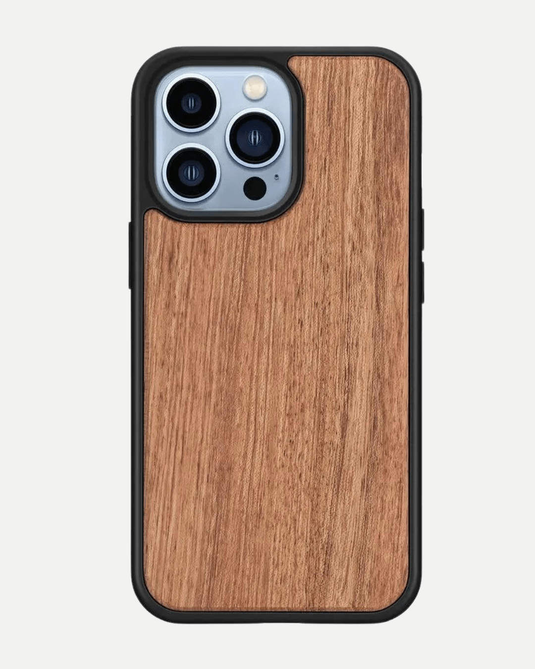 Holz Handyhülle iPhone Mahagoni + Gratis Schutzglas styleyourmobilephone