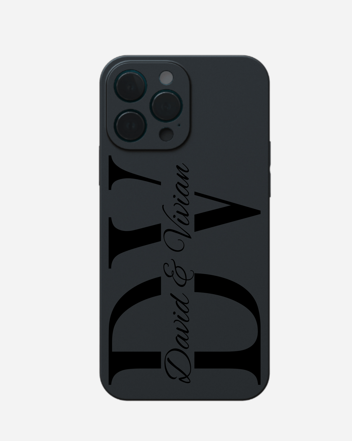 PARTNERHÜLLE MIT BIG BUCHSTABEN & NAMEN - GRAVUR - styleyourmobilephone