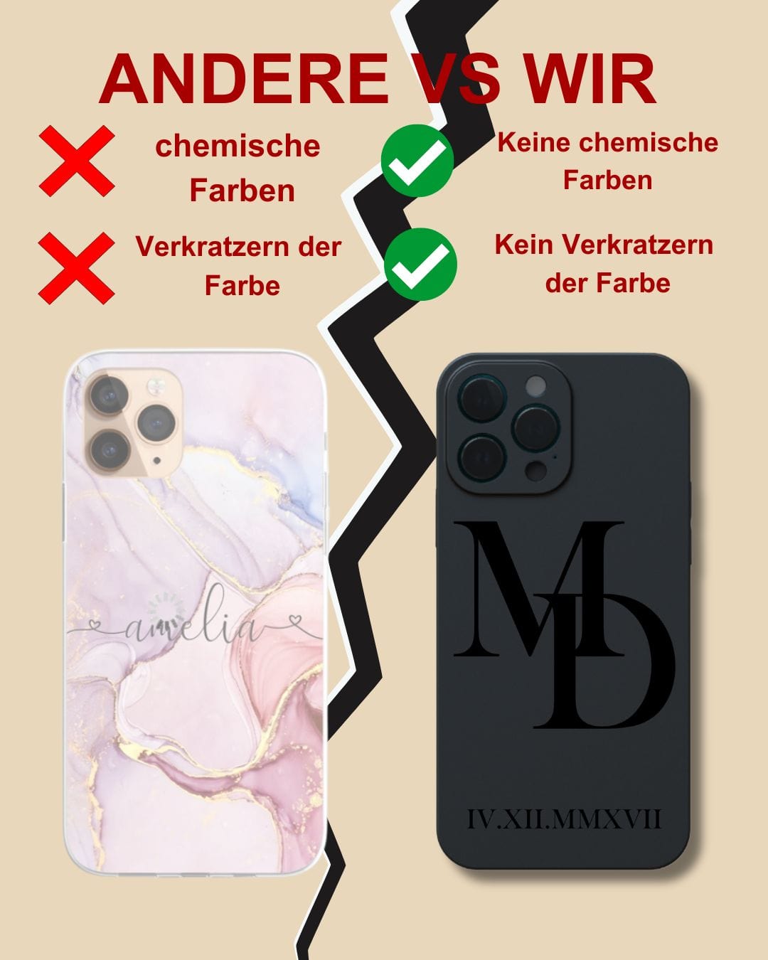 SELBST GESTALTEN - SCHWARZE HÜLLE IPHONE GRAVUR - styleyourmobilephone