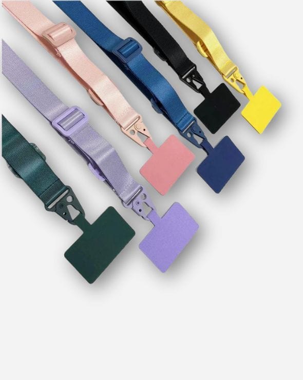 Verstellbare Abnehmbare Lanyard Gurt Karabiner Schwarz styleyourmobilephone