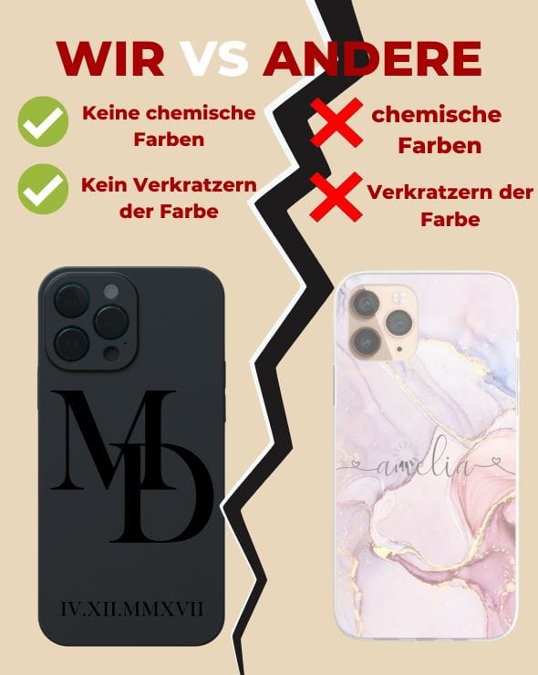 PERSONALISIERTE HANDYHÜLLE MIT NAMEN & DATUM - IPHONE - styleyourmobilephone