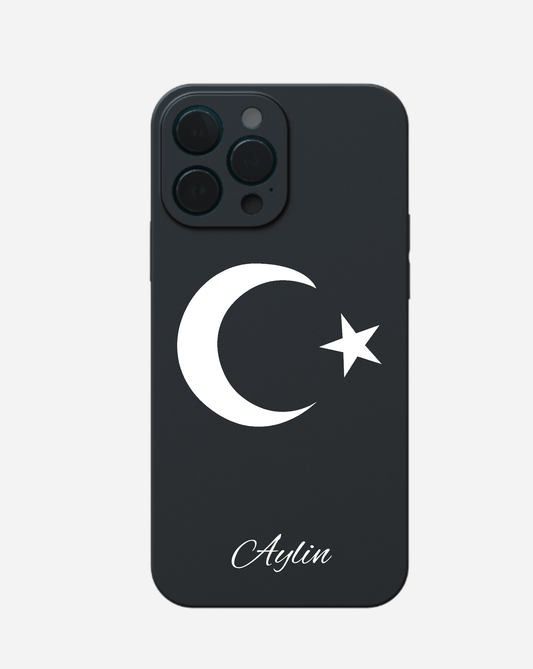 Handyhülle Türkische Flagge mit Name - styleyourmobilephone